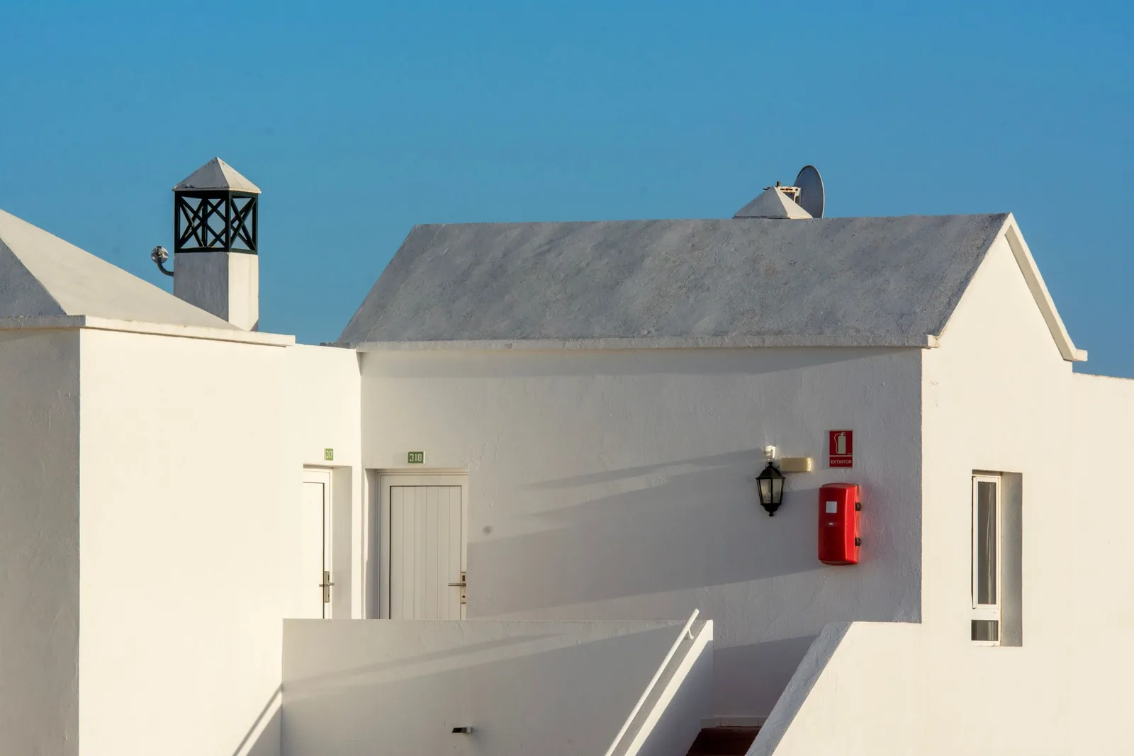 Chimney and roofline