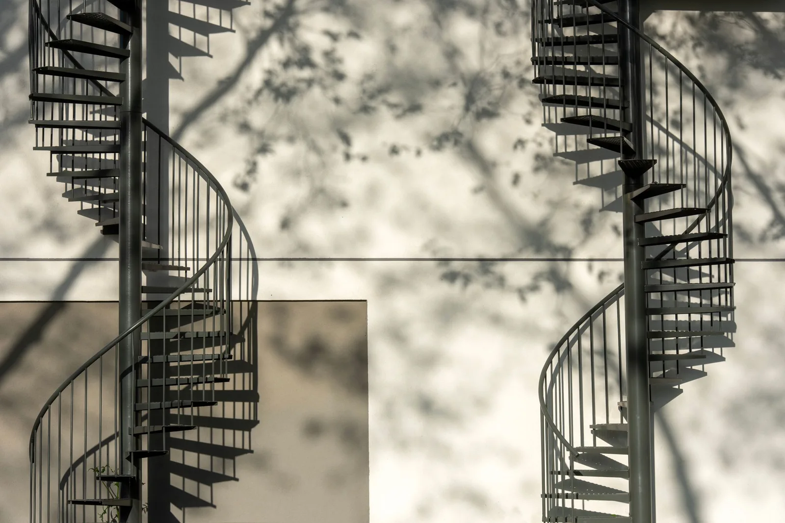 Light falling down the stairs